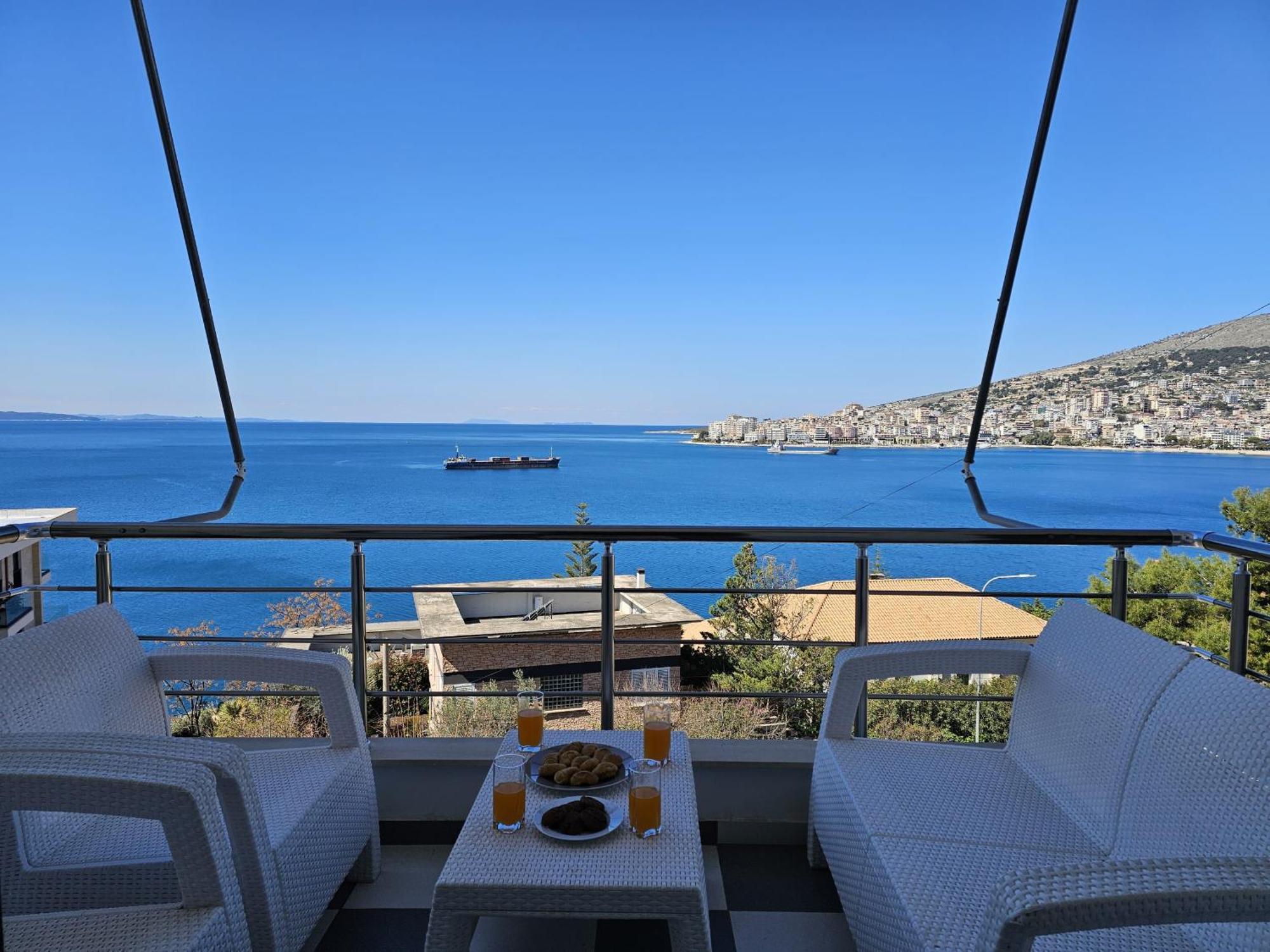 Sunset Tarraces Appartement Sarandë Buitenkant foto