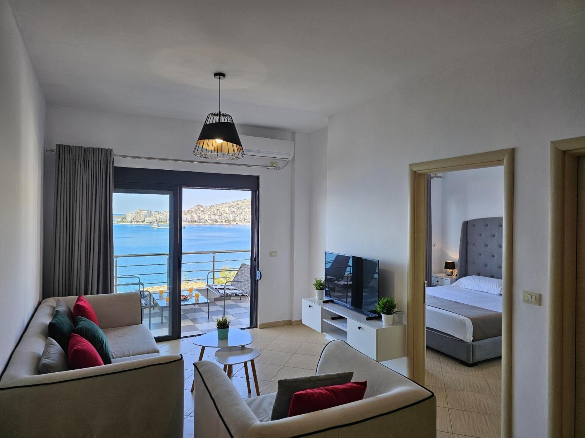 Sunset Tarraces Appartement Sarandë Buitenkant foto